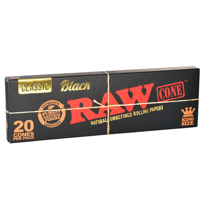 RAW Black King Size Pre-Rolled Cone Display