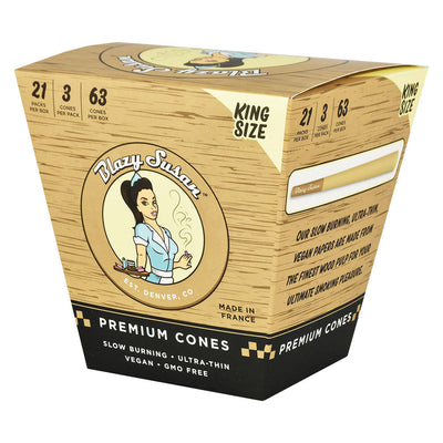 Blazy Susan Unbleached Pre-Rolled Cones | 21pc Display – image 2