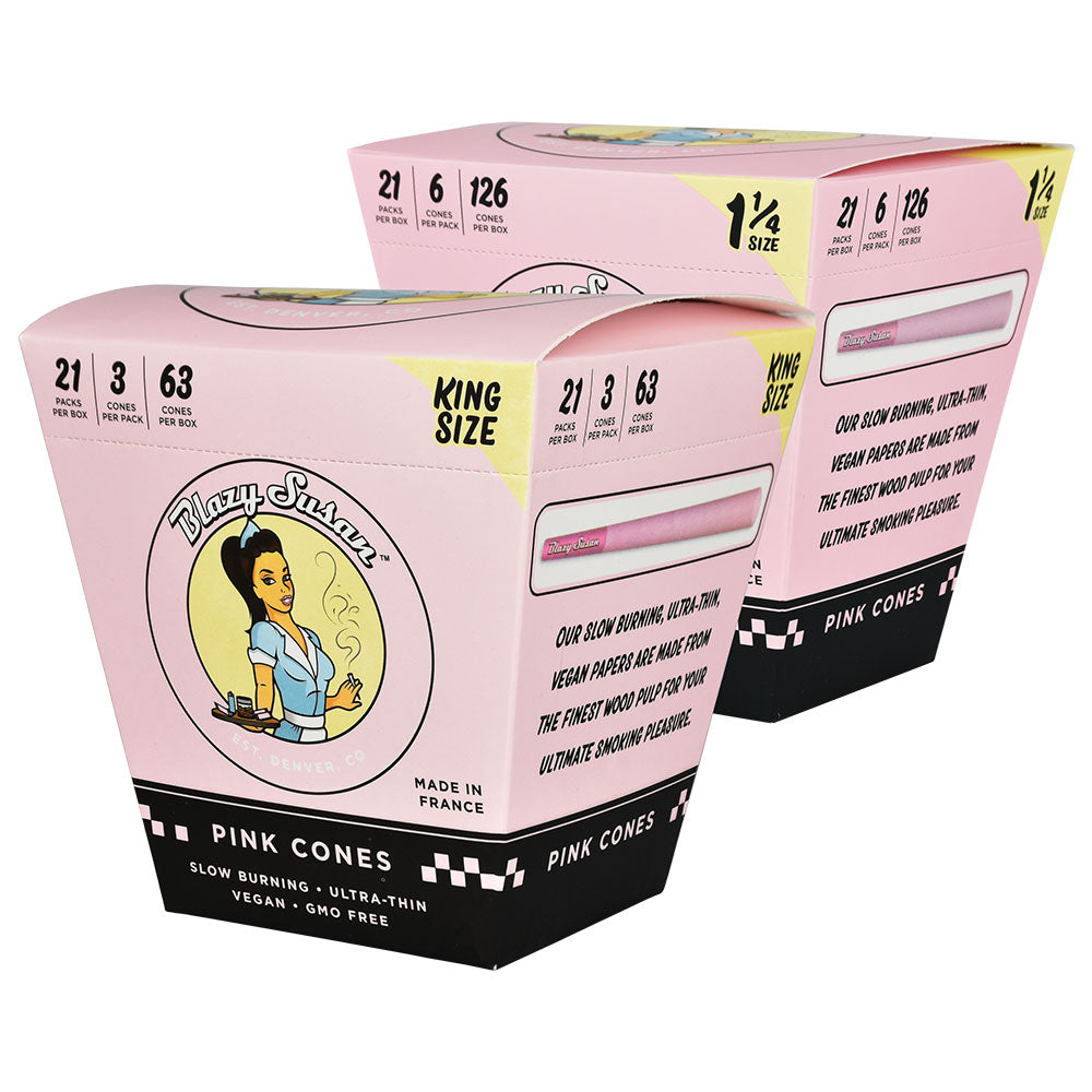 Pink Pre-Rolled Cones Display for Herbal Use