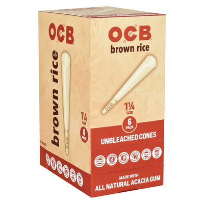 OCB Brown Rice Unbleached Cones | 24pc Display – image 8