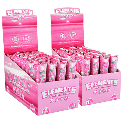 Ultra Thin Pink Pre-Roll Cones - 32 Piece Display