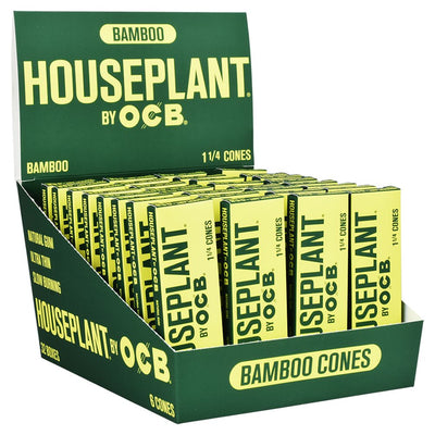 32CT DISPLAY - Houseplant by OCB Cones - Bamboo / 6pc / 1 1/4" – image 1