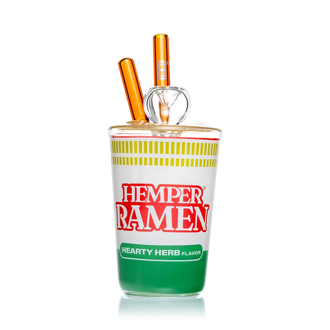 Ramen Noodle Cup Themed Glass Water Pipe