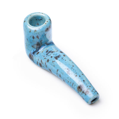 Artisan Mini Ceramic Sherlock Pipe by Stoned Potter