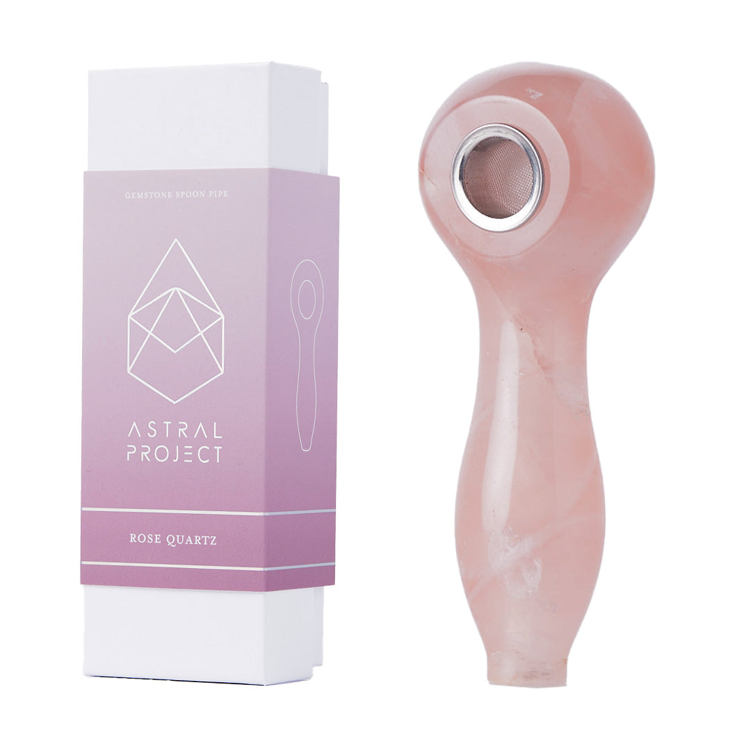 Natural Gemstone Spoon Pipes for Herbal Use