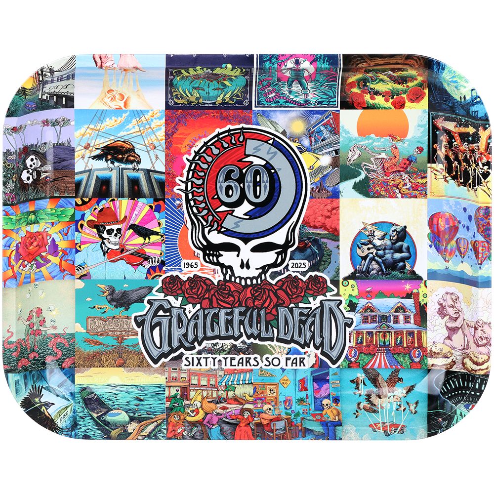 Grateful Dead 60th Anniversary Metal Rolling Tray
