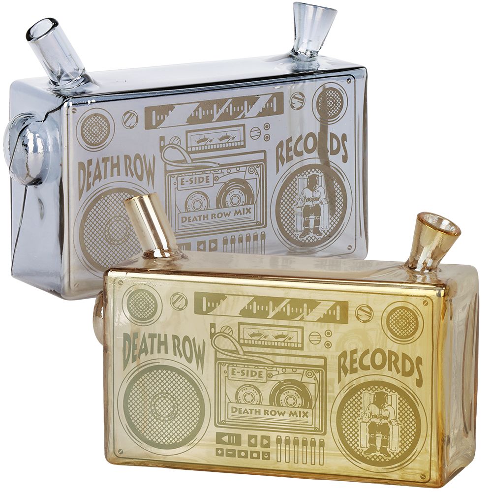 Death Row Records Boombox Glass Bubbler Pipe