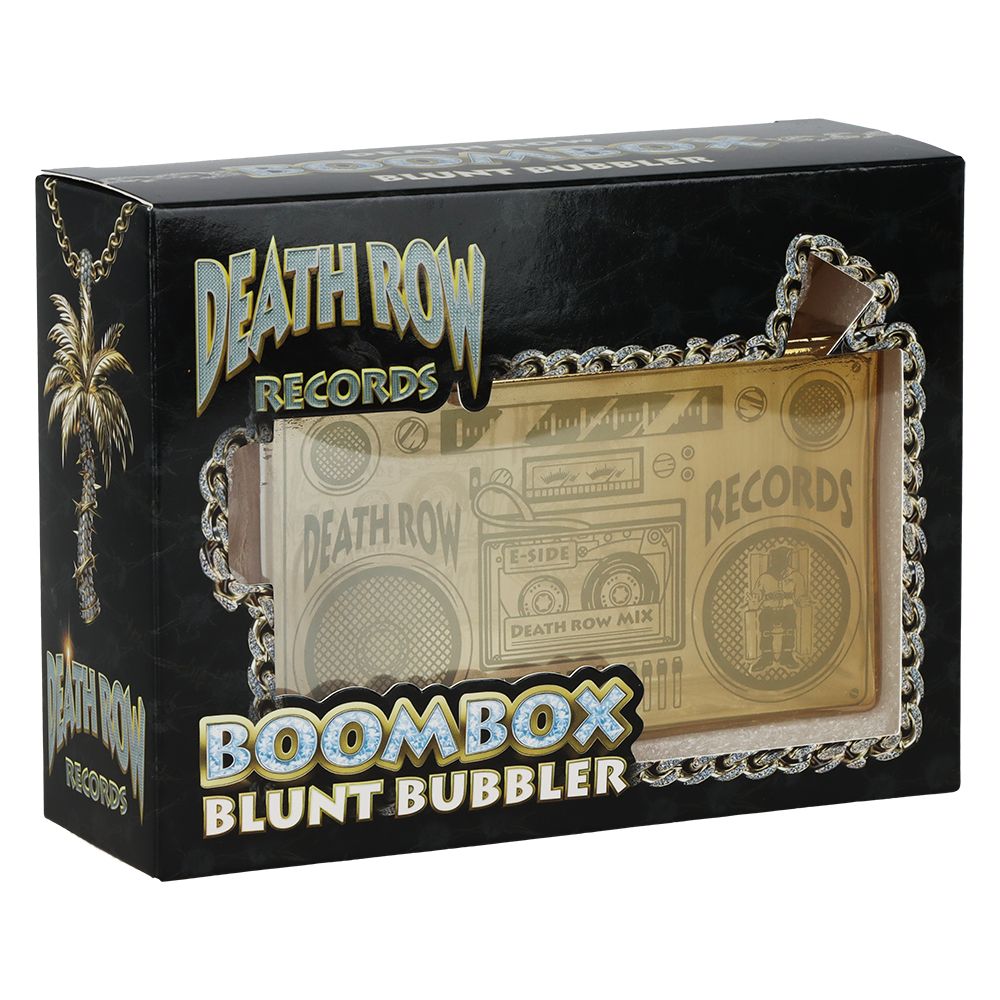 Death Row Records Boombox Glass Bubbler Pipe