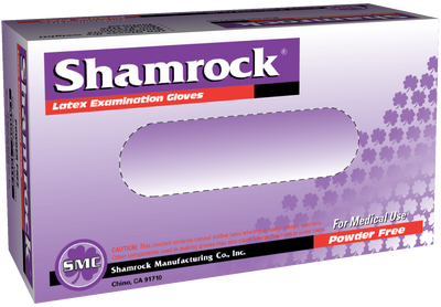 Shamrock Powder-Free Latex Gloves