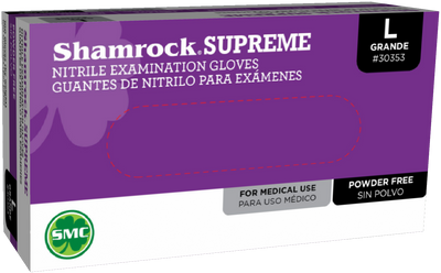 Shamrock Blue Nitrile Gloves - Powder-Free Case