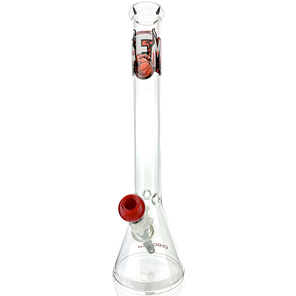 18" Chicago 5mm Beaker Bong Bundle