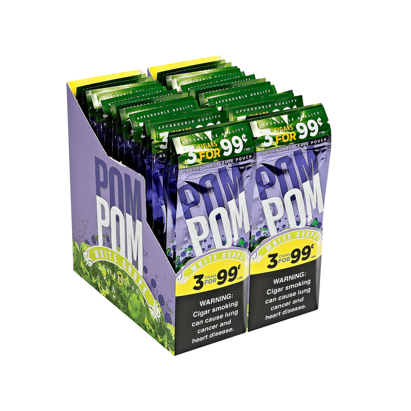 Pom Pom Limited Edition White Grape 3/99¢ Wraps