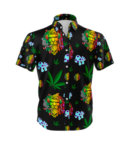 Lion Motif Black Shirt and Short Apparel Set