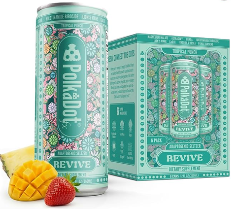 Polka Dot Adaptogenic Seltzer 6-Pack