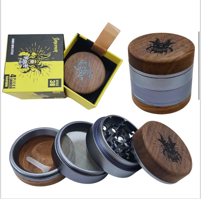 Robust 4-Piece Metal Dry Herb Shredder