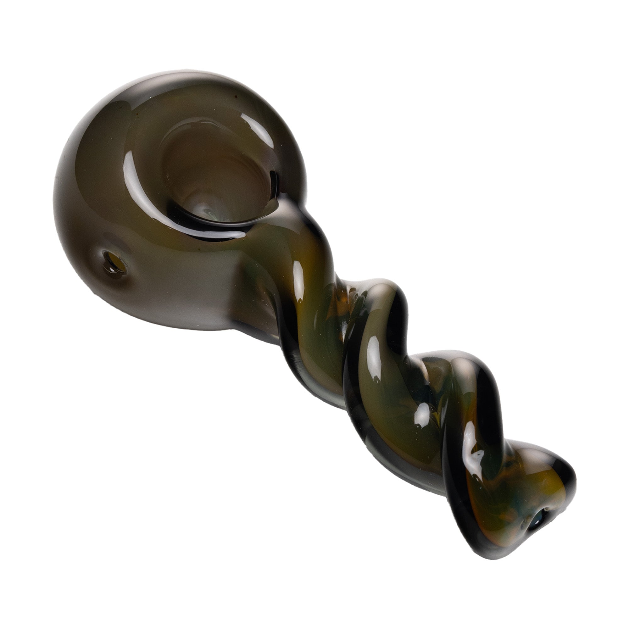 Handcrafted Fumed Glass Spoon Pipe