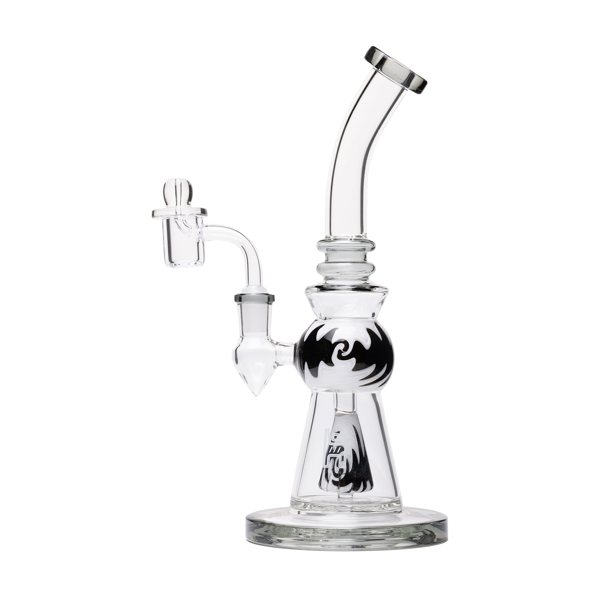 Vibrant Gumball Glass Dab Rig with Wig-Wag Perc