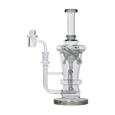 10.25" Straight Recycler Dab Rig with Quartz Set