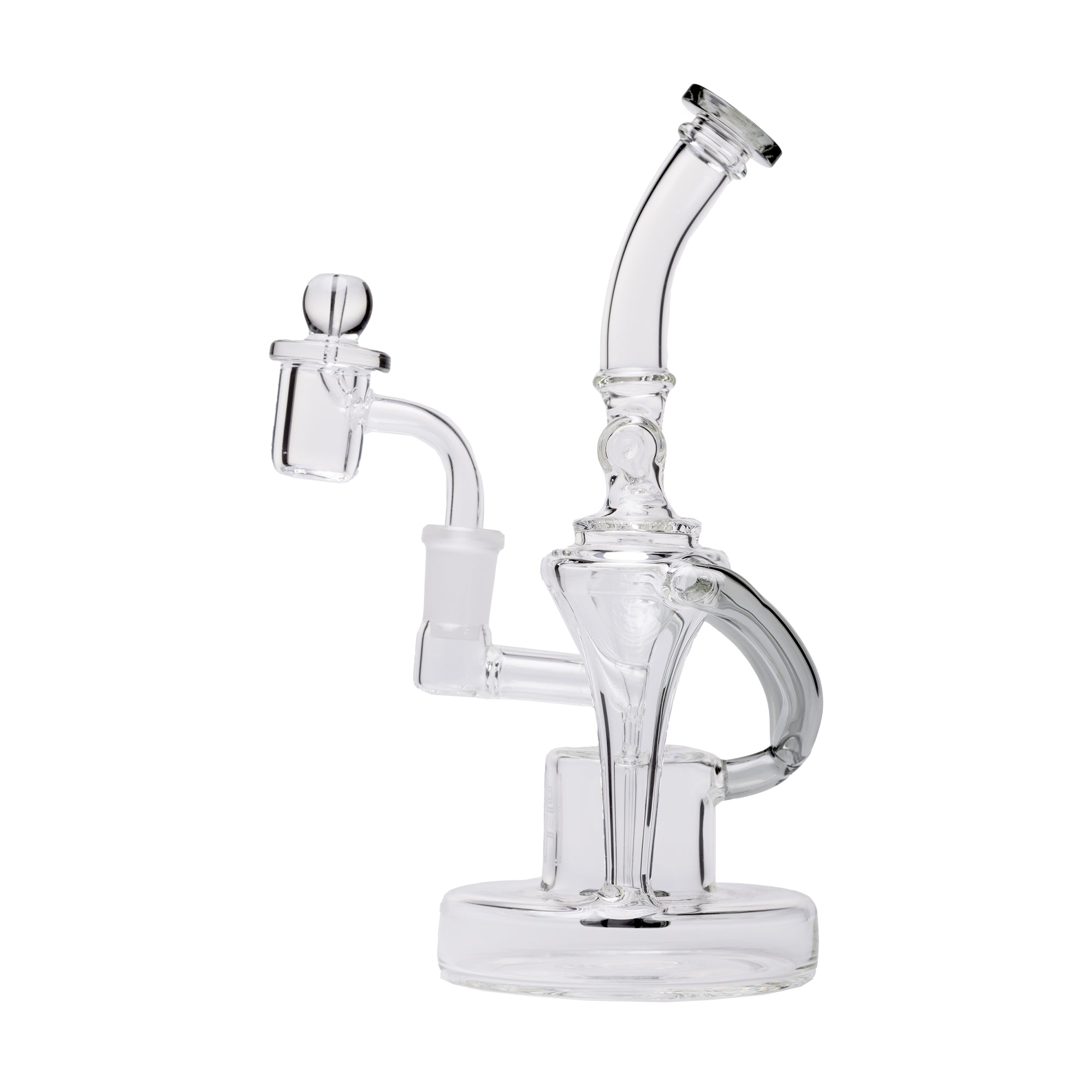 Premium Dual Uptake Borosilicate Glass Recycler Rig