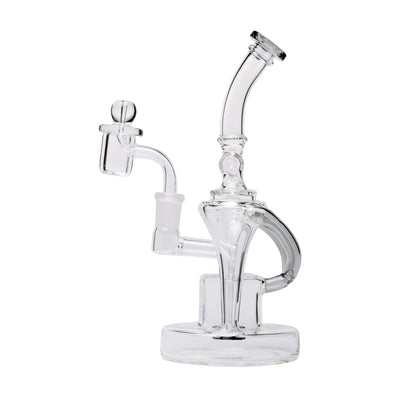 Premium Dual Uptake Borosilicate Glass Recycler Rig