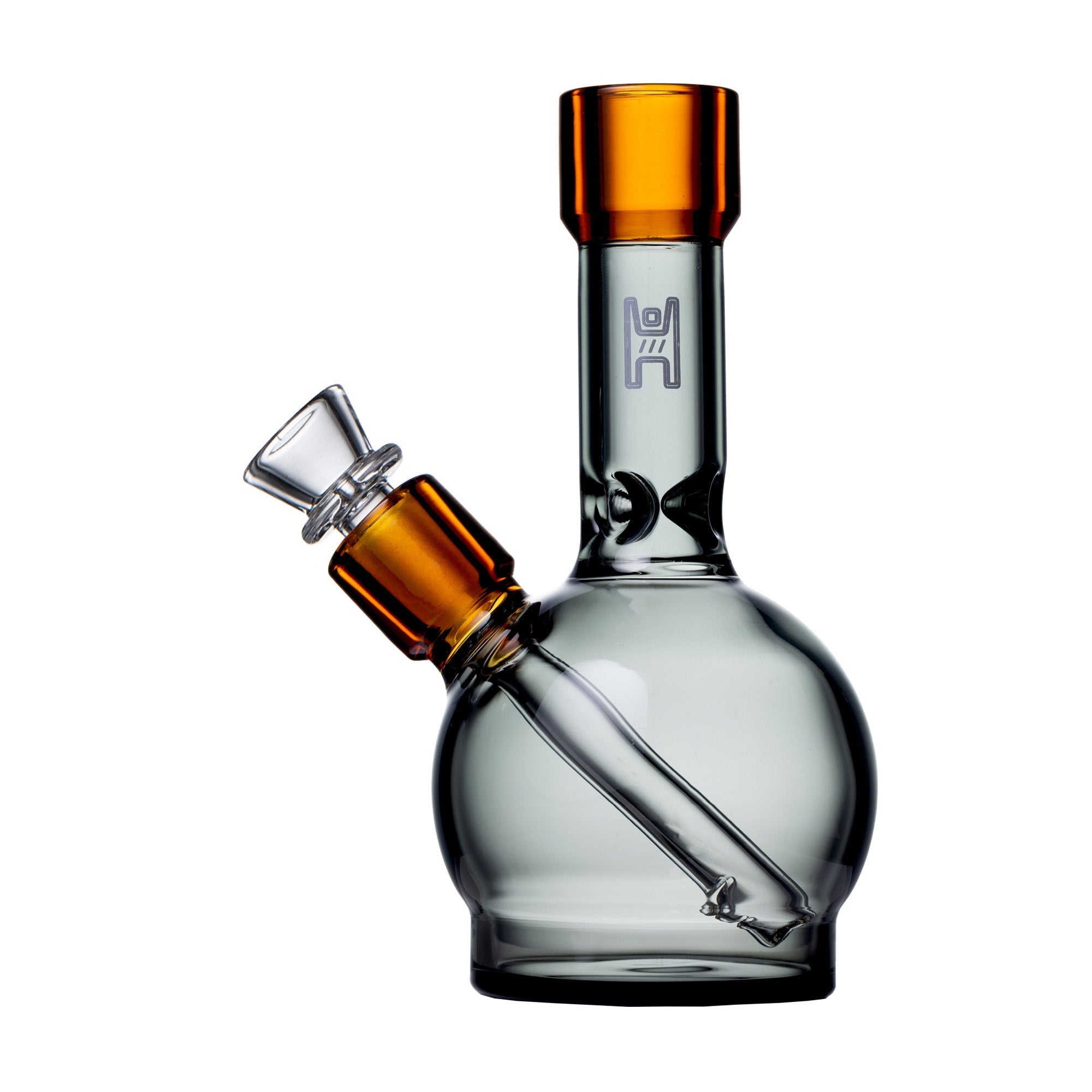 Compact 6-Inch Borosilicate Ball Water Pipe