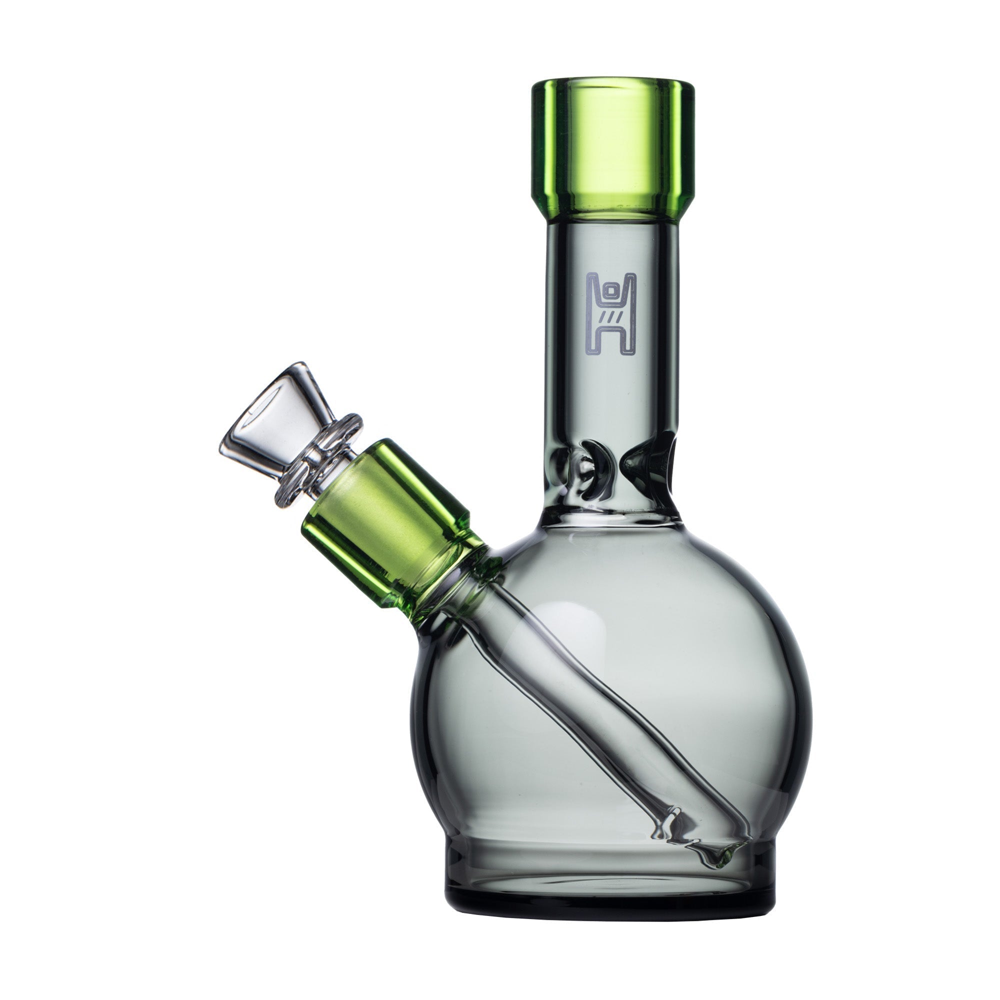 Compact 6-Inch Borosilicate Ball Water Pipe