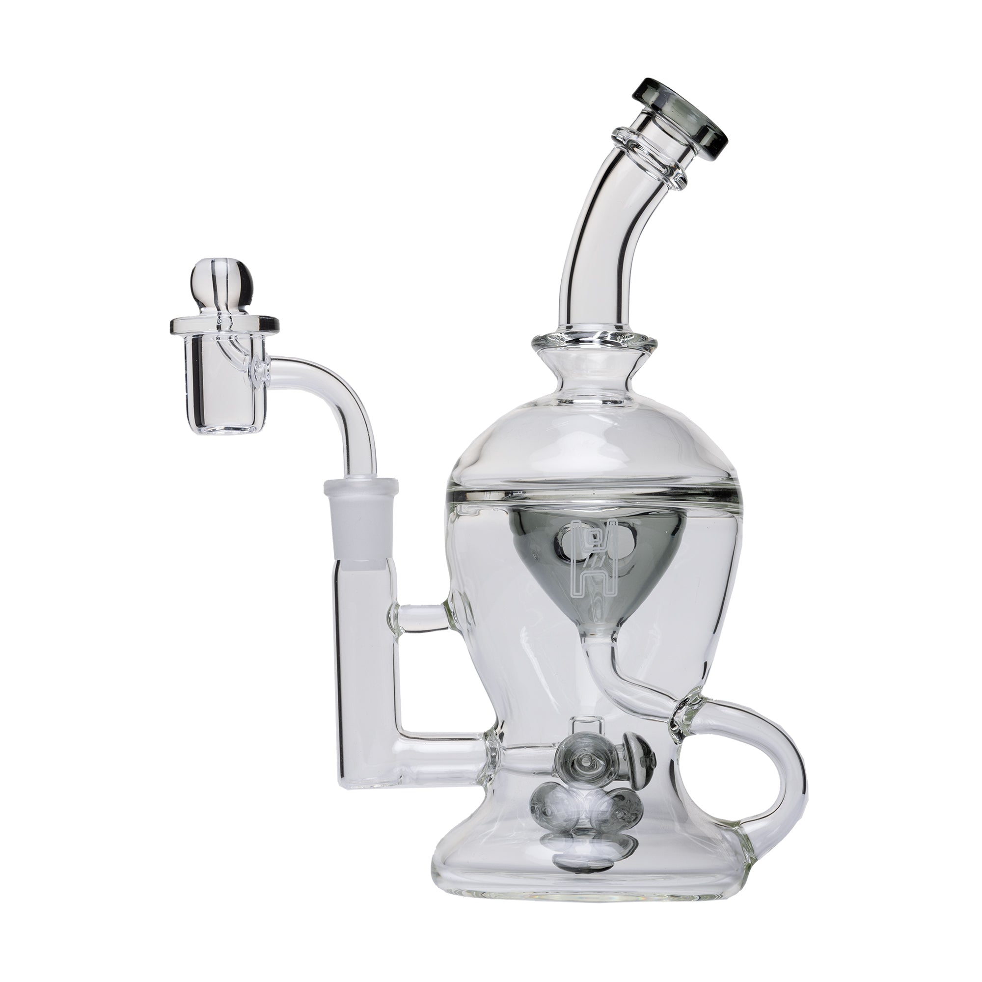 Nuke Glass Dab Rig with Mushroom Cloud Perc