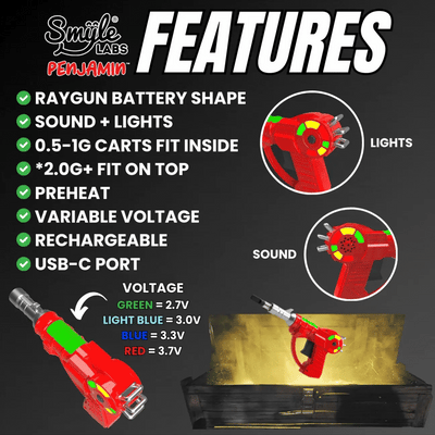 Smyle Labs Ray Gun Penjamin Battery