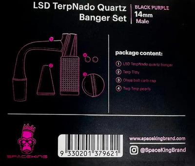 Fully Fused TerpNado Quartz Banger Kit - Black Purple