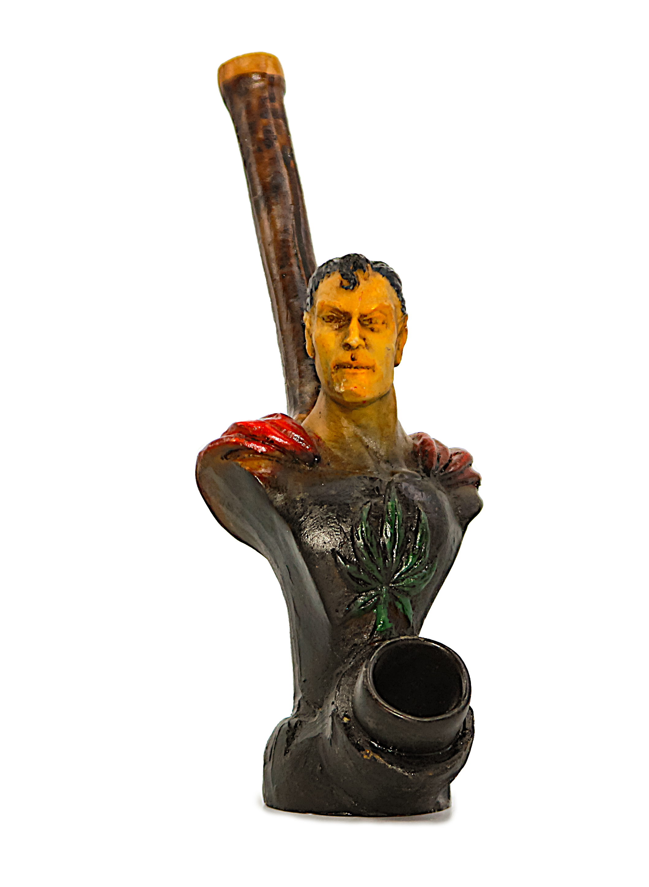 Artisan Resin Hand Pipe with Ceramic Bowl