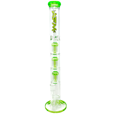 21" AFM Ripper Triple Tree Perc 7mm Glass Straight Tube Bong