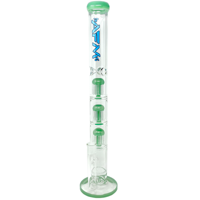 21" AFM Ripper Triple Tree Perc 7mm Glass Straight Tube Bong