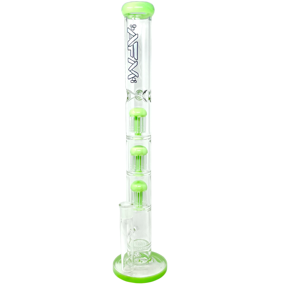 21" AFM Ripper Triple Tree Perc 7mm Glass Straight Tube Bong