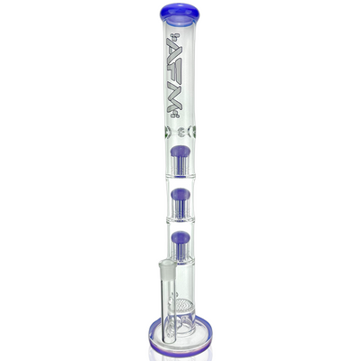 21" AFM Ripper Triple Tree Perc 7mm Glass Straight Tube Bong