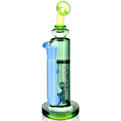 10" AFM Glass Bilbao Colored Glass Recycler Dab Rig
