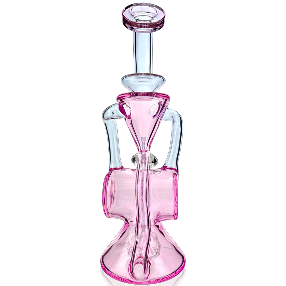10" AFM Barrel Blaster Colored Glass Recycler Dab Rig – image 3
