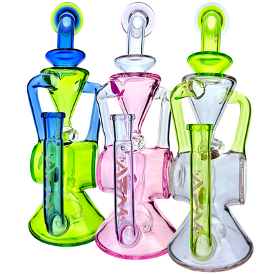 10" AFM Barrel Blaster Colored Glass Recycler Dab Rig – image 6