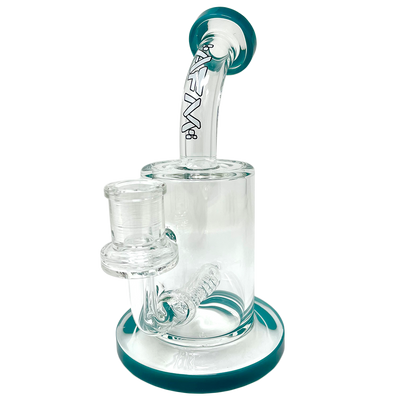 7.5"  AFM Clear Glass Inline Perc Dab Rig