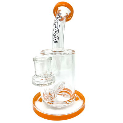 7.5"  AFM Clear Glass Inline Perc Dab Rig