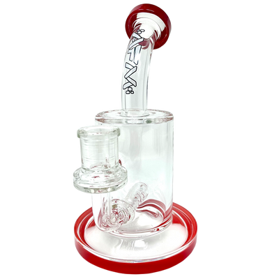 7.5"  AFM Clear Glass Inline Perc Dab Rig