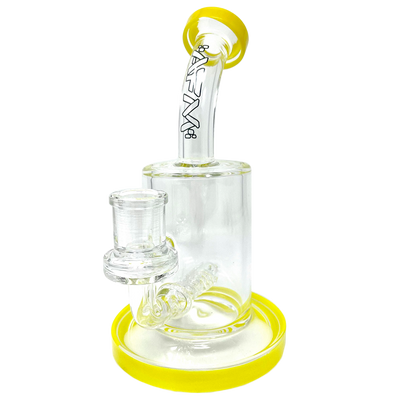 7.5"  AFM Clear Glass Inline Perc Dab Rig