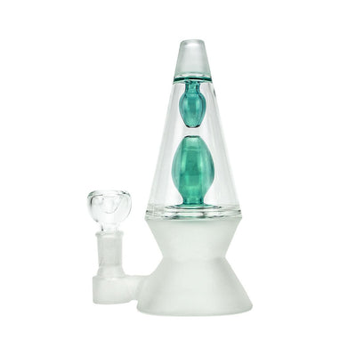 Retro 70s XL Glass Water Pipe with Double Perc