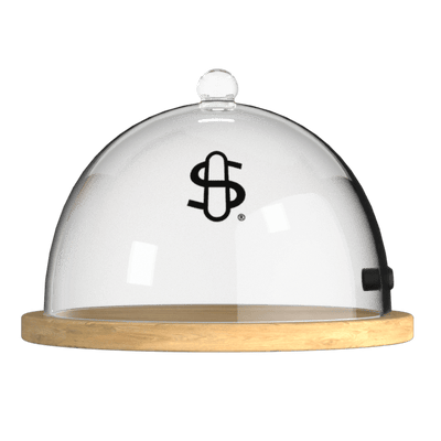 Premium Smoke Infusion Cloche with Walnut Tray
