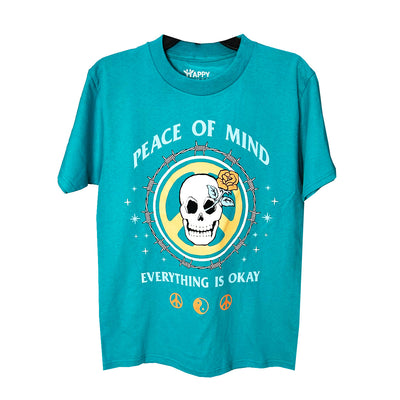 Peace of Mind Teal Cotton Tee Assortment - 6 Pack