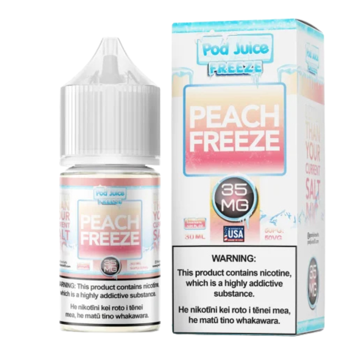 Pod Juice Salt Nicotine E-Juice 30ML | 35-55 MG Multi-Flavor