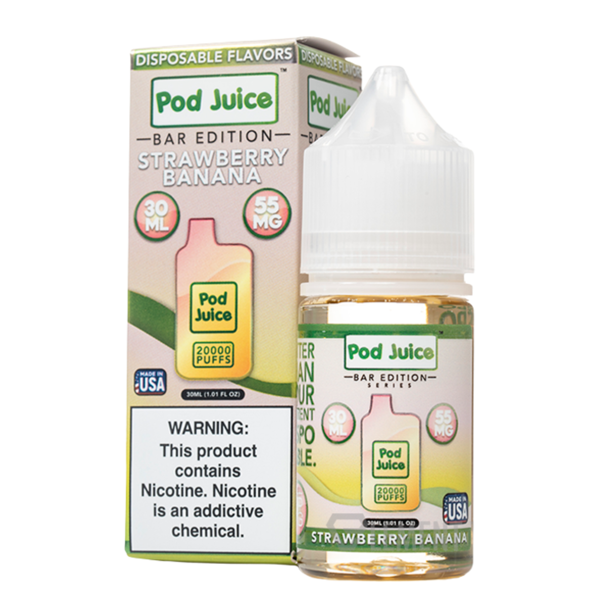 Pod Juice Salt Nicotine E-Juice 30ML | 35-55 MG Multi-Flavor