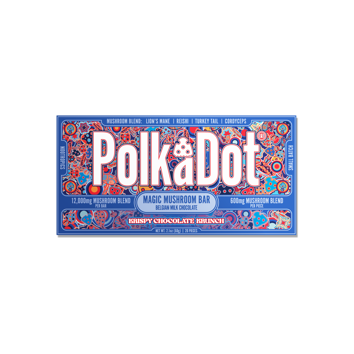 PolkaDot 600 Mg Mushroom Chocolate Bar