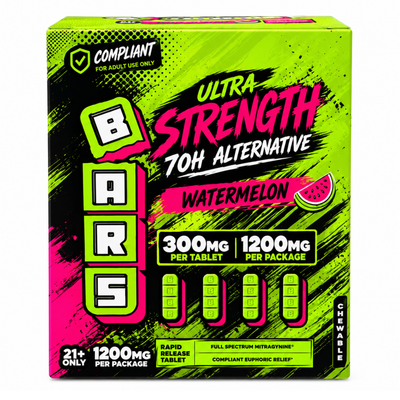 BARS Ultra Strength 7-OH Alternative 1200mg Pack, 300mg Tab, 10-Pk