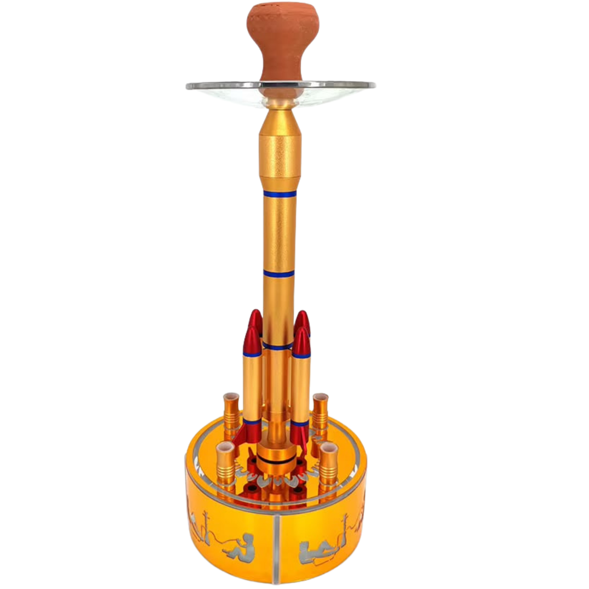Sophisticated Rocket Hookah Gold Edition