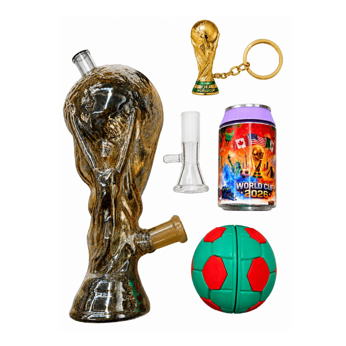 Fifa World Cup 4 PC Waterpipe Set with Multiple Colors